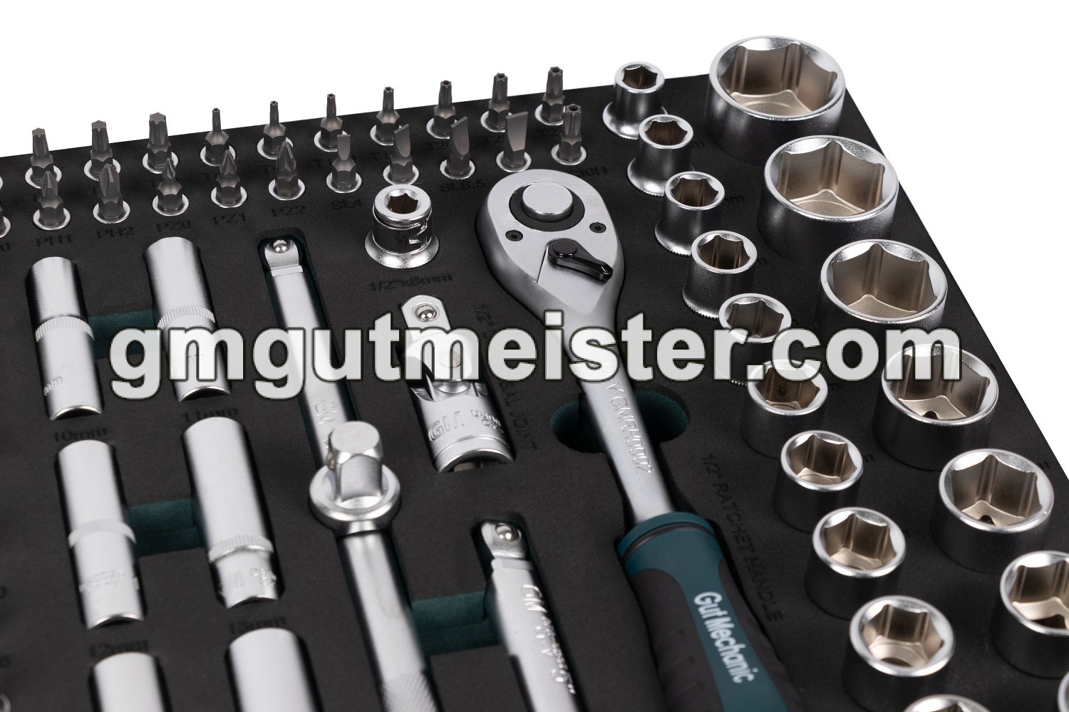 НАБІР ІНСТРУМЕНТІВ В ЛОЖЕМЕНТІ GUT MECHANIC 192ШТ STS10192 - фото 4